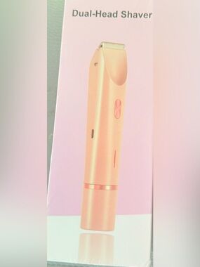 Amazon Rose Gold Dual-Head Electric Shaver Trimmer